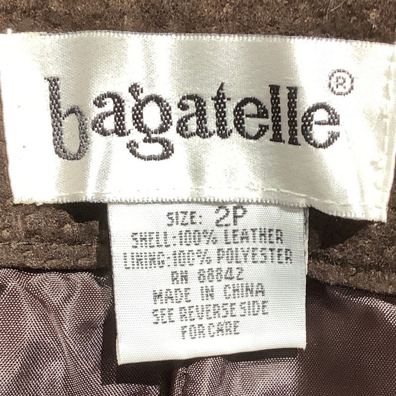 Bagatelle Women’s Pants Size 2P — Brown, Leather, Petite