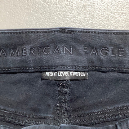 American Eagle Distressed Denim Shorts Women’s Size 6 — Hi-Rise, Raw Hem, Casual