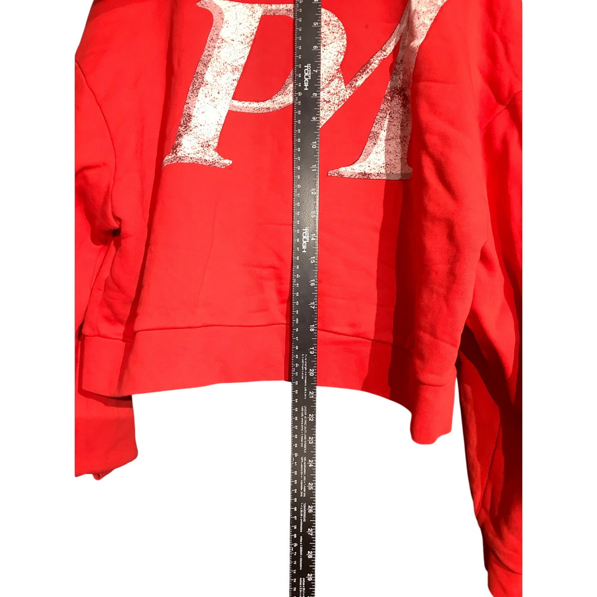 Profit Minded Men's M Red Social Security Zip Up Hoodie Streetwear