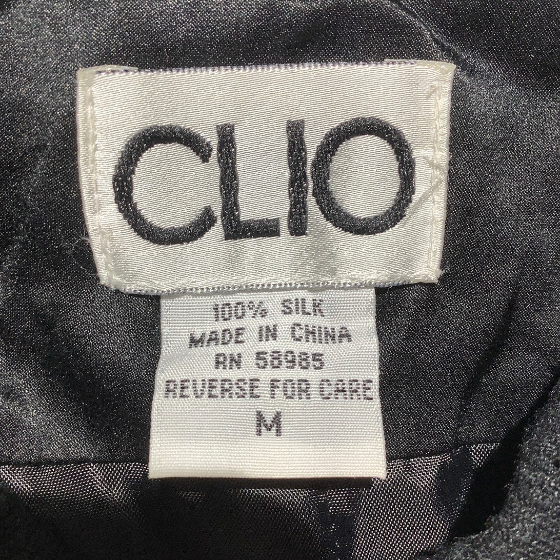 Clio Gold Dragon Silk Jacket Youth Size M — Embroidered, Satin, Statement