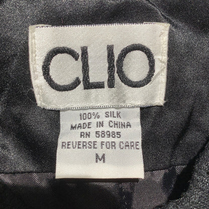 Clio Gold Dragon Silk Jacket Youth Size M — Embroidered, Satin, Statement