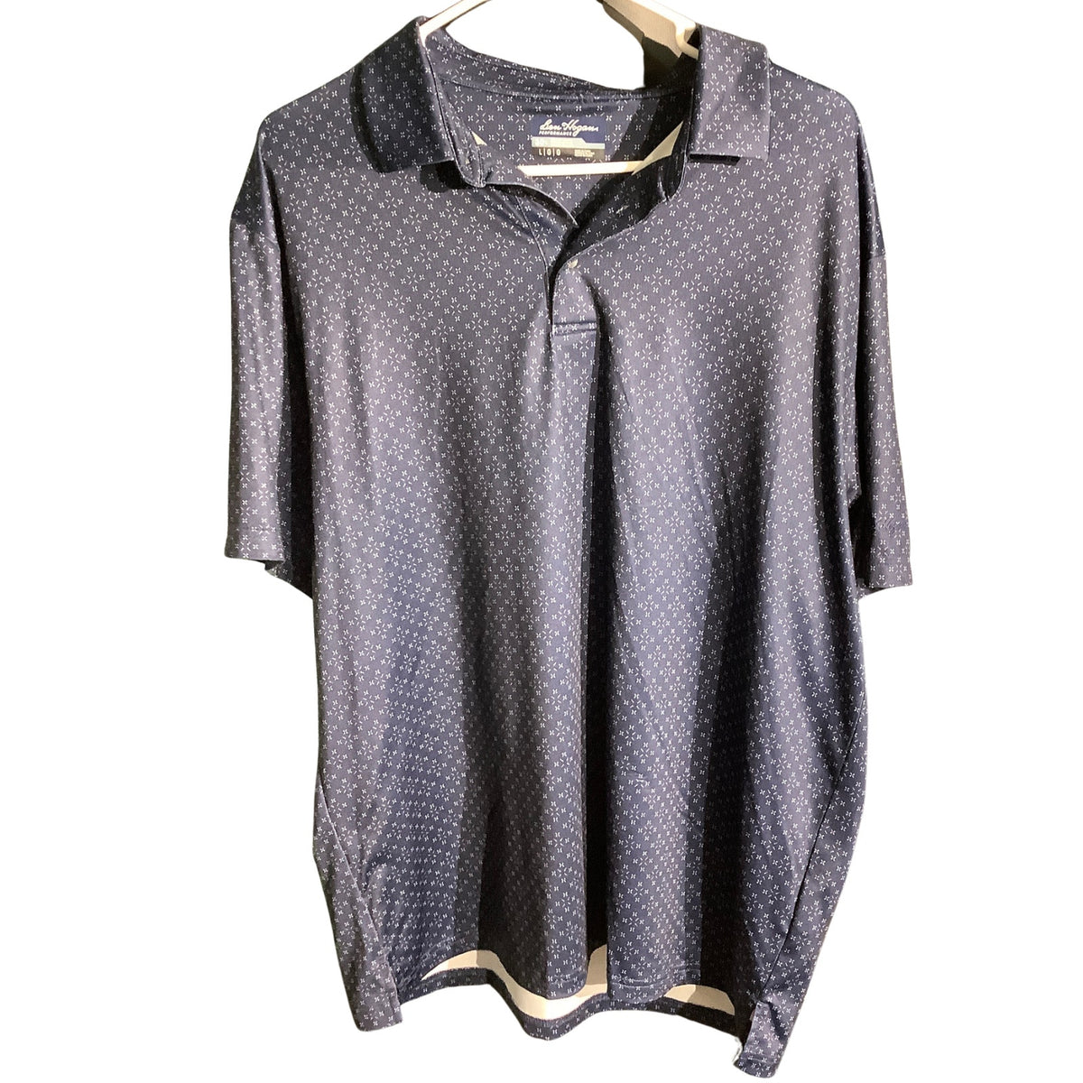Walter Hagen Men’s Large Patterned Performance Golf Polo—Preppy, Sporty, Classic