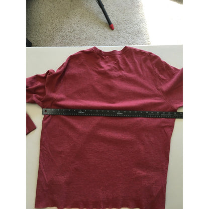 J.Crew Light Red Knit Henley Shirt Size XXL - Casual, Cozy, Minimalist