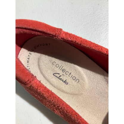 Clarks Suede Danelly Sky Slip-On Loafers Women 8M — Comfort, Casual, Espadrille