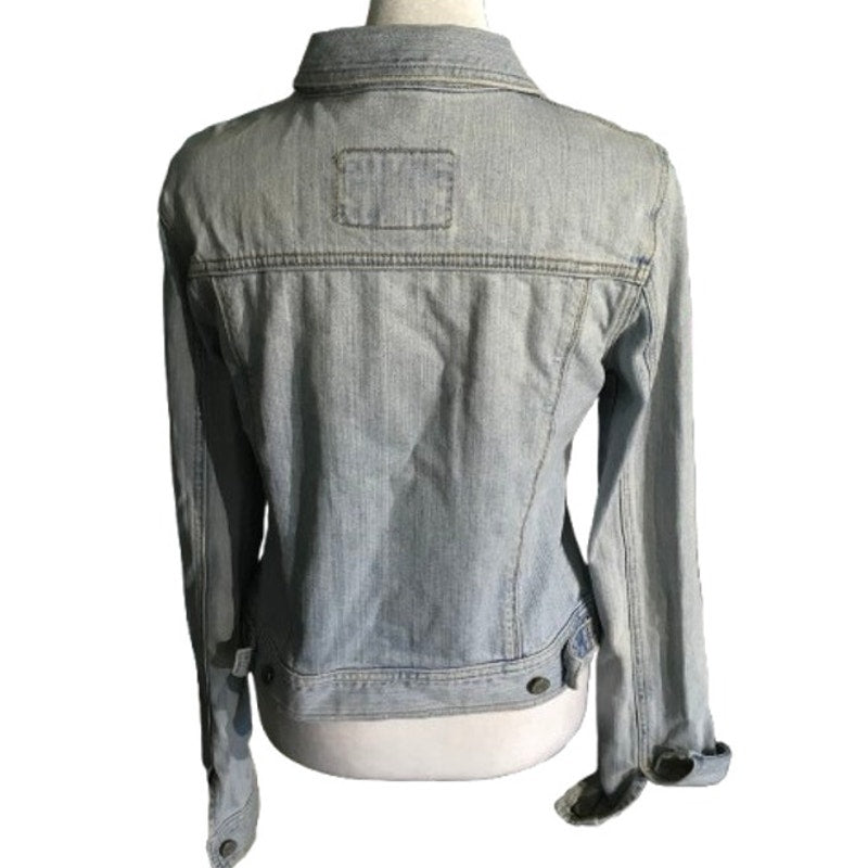 Hollister Vintage Light Wash Jean Jacket Size M - Y2K, Casual, Streetwear