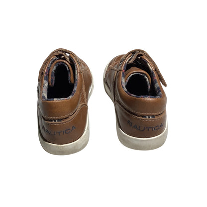 Nautica Berrian Sneakers, Brown, Infant Size 10 — Casual, Classic, Faux Leather