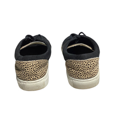 J.Crew Black Faux Suede Sneakers Women’s Size 8.5 — Casual, Fashion, Lace-Up