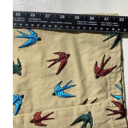 NV Euro Sparrow Bird Print Pants Men’s Size 40W 30L — Novelty, Casual, Statement