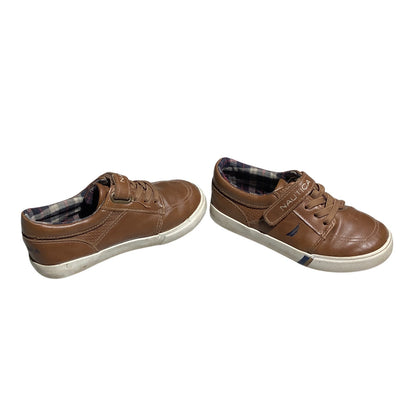 Nautica Berrian Sneakers, Brown, Infant Size 10 — Casual, Classic, Faux Leather