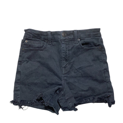 American Eagle Distressed Denim Shorts Women’s Size 6 — Hi-Rise, Raw Hem, Casual