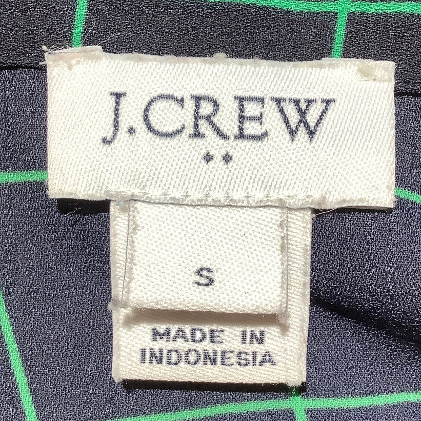 J.Crew Check Button-Down Shirt Women’s Small — Long Sleeve, Lightweight, Classic