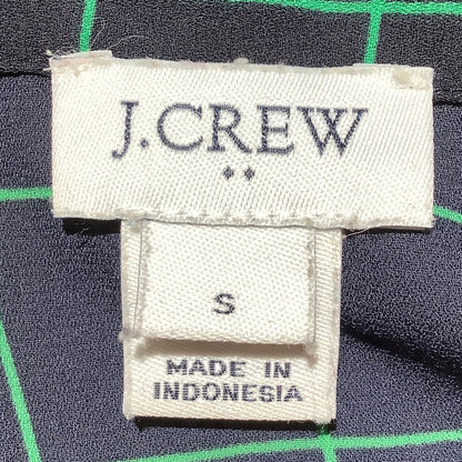 J.Crew Check Button-Down Shirt Women’s Small — Long Sleeve, Lightweight, Classic
