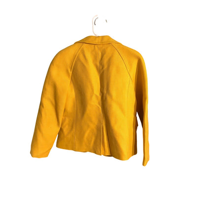 Talbots Mustard Yellow Wool Blend Blazer Women’s 6 — Preppy, Career, Classic