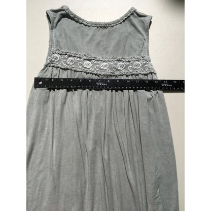 POL Light Gray Sleeveless Top Size S - Boho, Cottagecore, Feminine