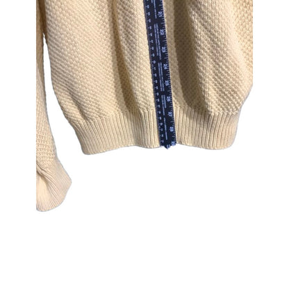 John Ashford Cable Knit Sweater Men’s Large – Classic, 100% Cotton, Crew Neck