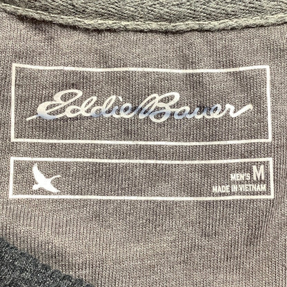 Eddie Bauer Dark Gray Waffle Knit Shirt Men’s M — Outdoor, Hiking, Thermal