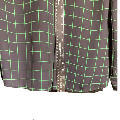 J.Crew Check Button-Down Shirt Women’s Small — Long Sleeve, Lightweight, Classic
