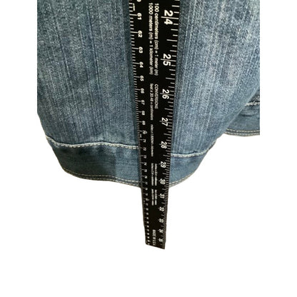 CHICO'S Denim Jacket Size 1 - Boho, Feminine, Casual Chic