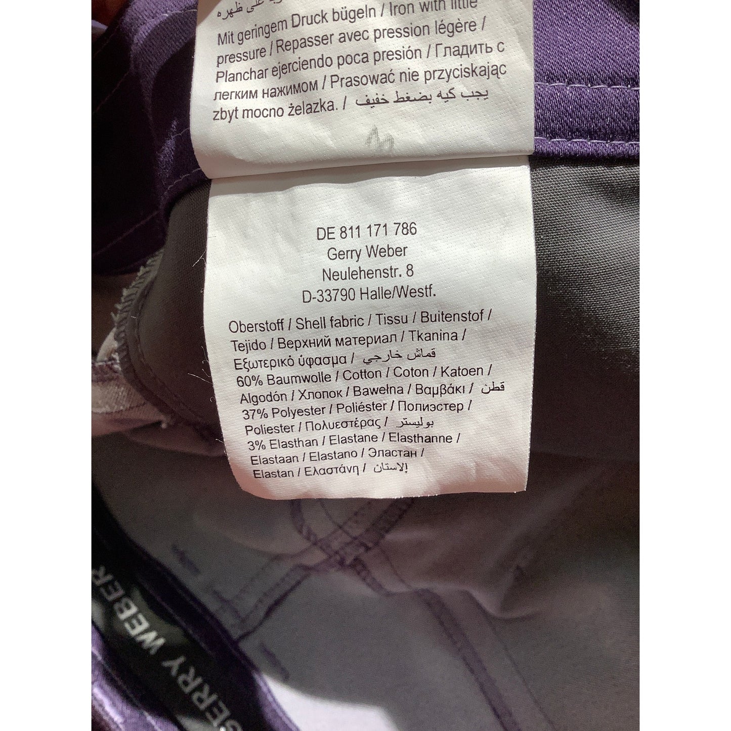 Gerry Weber Purple Slim Style Pants Women’s 12 — Y2K, Retro, Statement