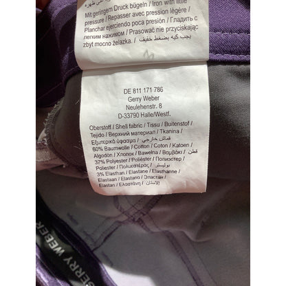 Gerry Weber Purple Slim Style Pants Women’s 12 — Y2K, Retro, Statement