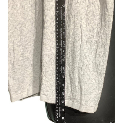 Hollister Men's M Light Gray Textured Crinkle Button Up Collared Shirt