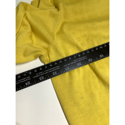 Talbots 1X Yellow Sweater with Diamond Design – Preppy, Chic, Cozy