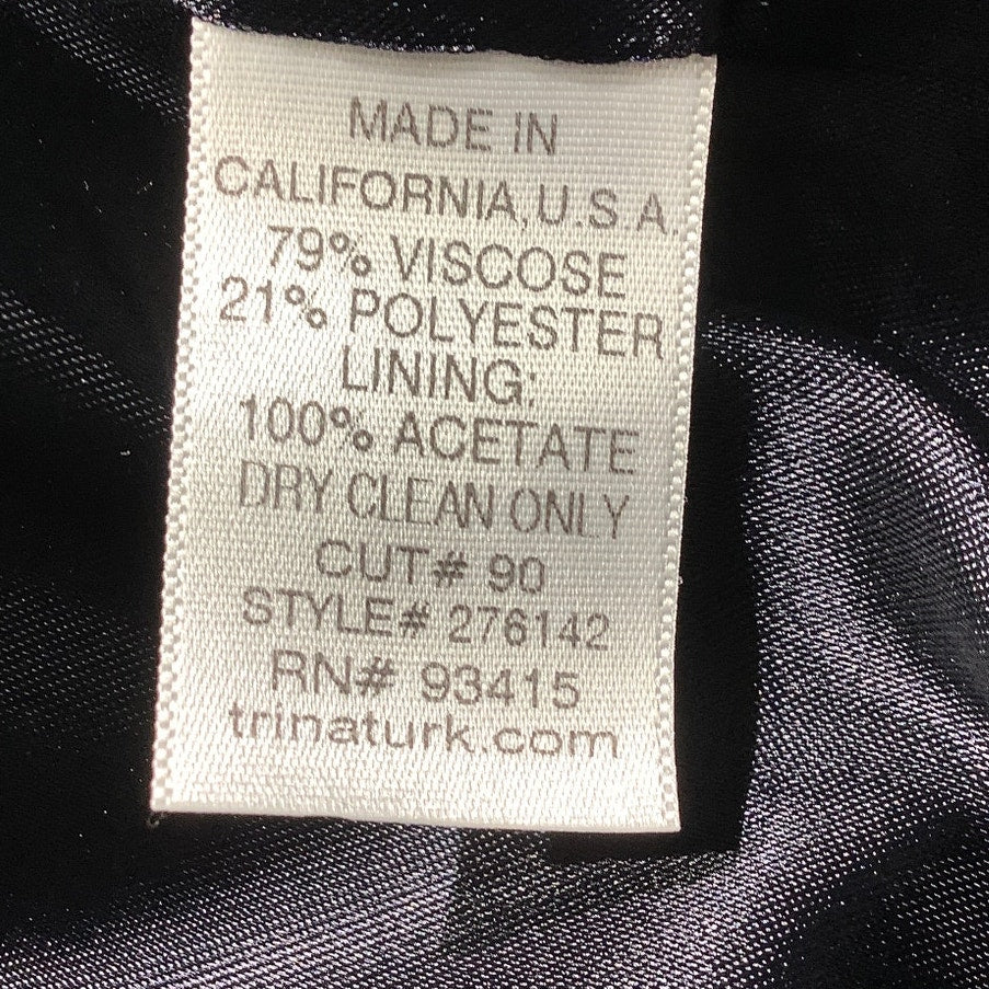 Trina Turk Size 2 Robe Fit Double Breasted - Chic, Bold, Luxurious