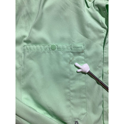 Columbia PFG Men's M Lime Green Fishing Button Down Outdoor Shirt