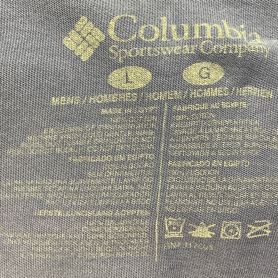 Columbia Men’s Large Crew Neck T-Shirt — Outdoor, Casual, Classic