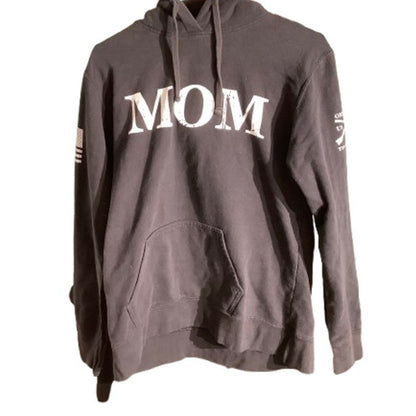 Grunt Style “MOM” Hoodie Women’s Size Large – Graphic, Patriotic, Funny