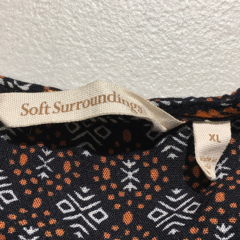 Soft Surroundings Maxi Dress XL – Boho, Artsy, Statement