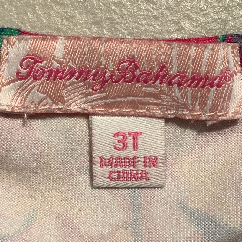 Tommy Bahama Toddler Floral Dress Size 3T — Ruffle Sleeve, Tropical, Vacation