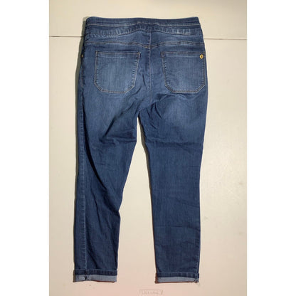 Democracy Women's 6 Dark Blue Absolution Stretch Capri Jeans