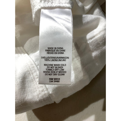 Juicy Couture White 100% Linen Wide-Leg Pants Women’s M— Coastal, Resort, Casual