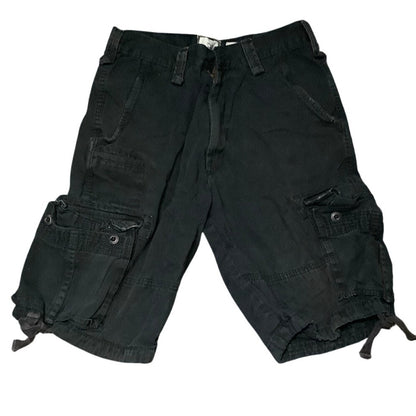 Jordan Craig Black Cargo Shorts Size 30 - Functional, Grunge, Casual