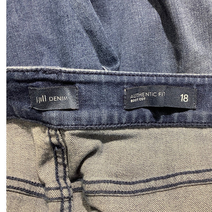 J Jill Authentic Fit Boot Cut Jeans Women’s Size 18 — Stretch, Casual, Classic