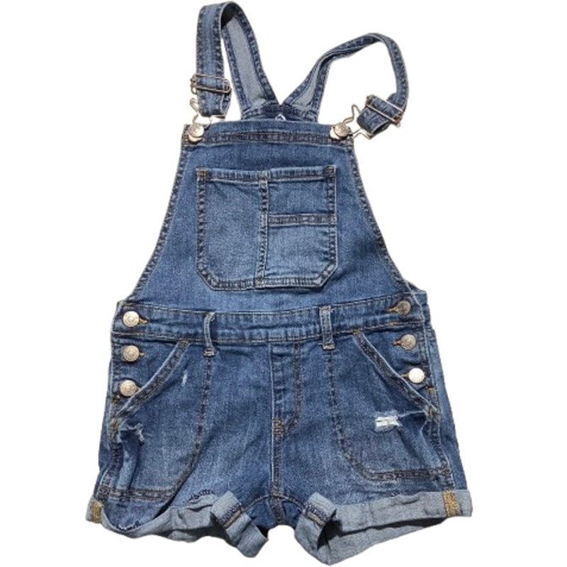 Jordache Denim Overall Shorts Child Size 7-8 M — Kids Fashion, Distressed, Jorts