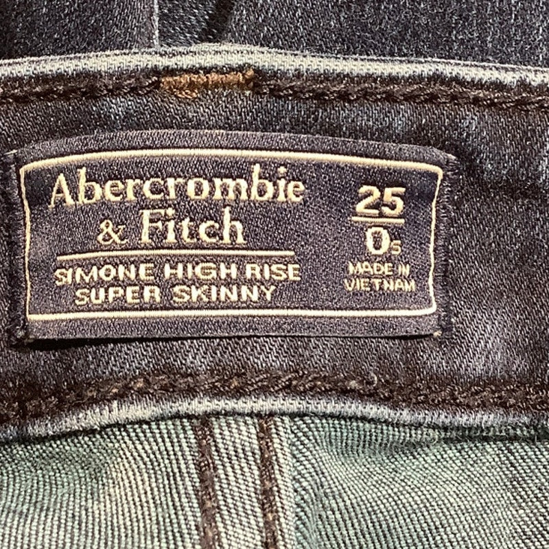Abercrombie & Fitch Super Skinny Jeans Women’s 0 – High-Rise, Dark Wash, Stretch