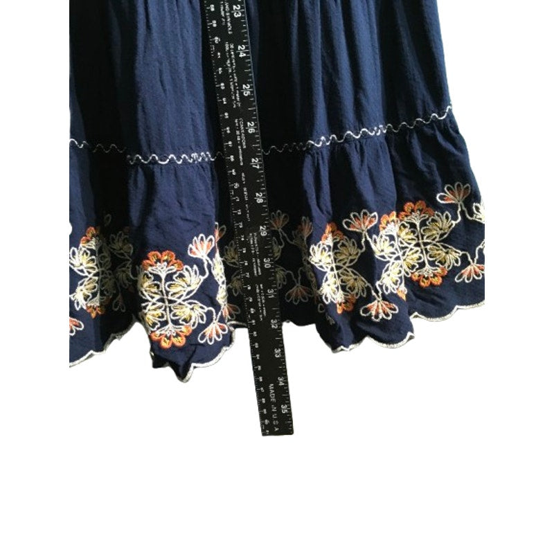 Max Studio Navy Floral Dress Size M - Boho, Feminine, Cottagecore