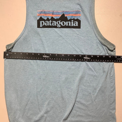 Patagonia Men's Medium Light Blue Tank Top Hiking Outdoor Casual