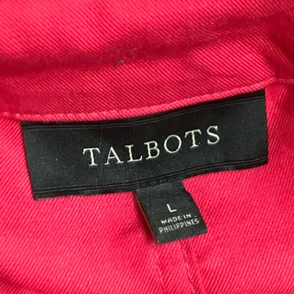 Talbots Large Hot Pink Lightweight Spring Jacket – Classic, Bright, Casual