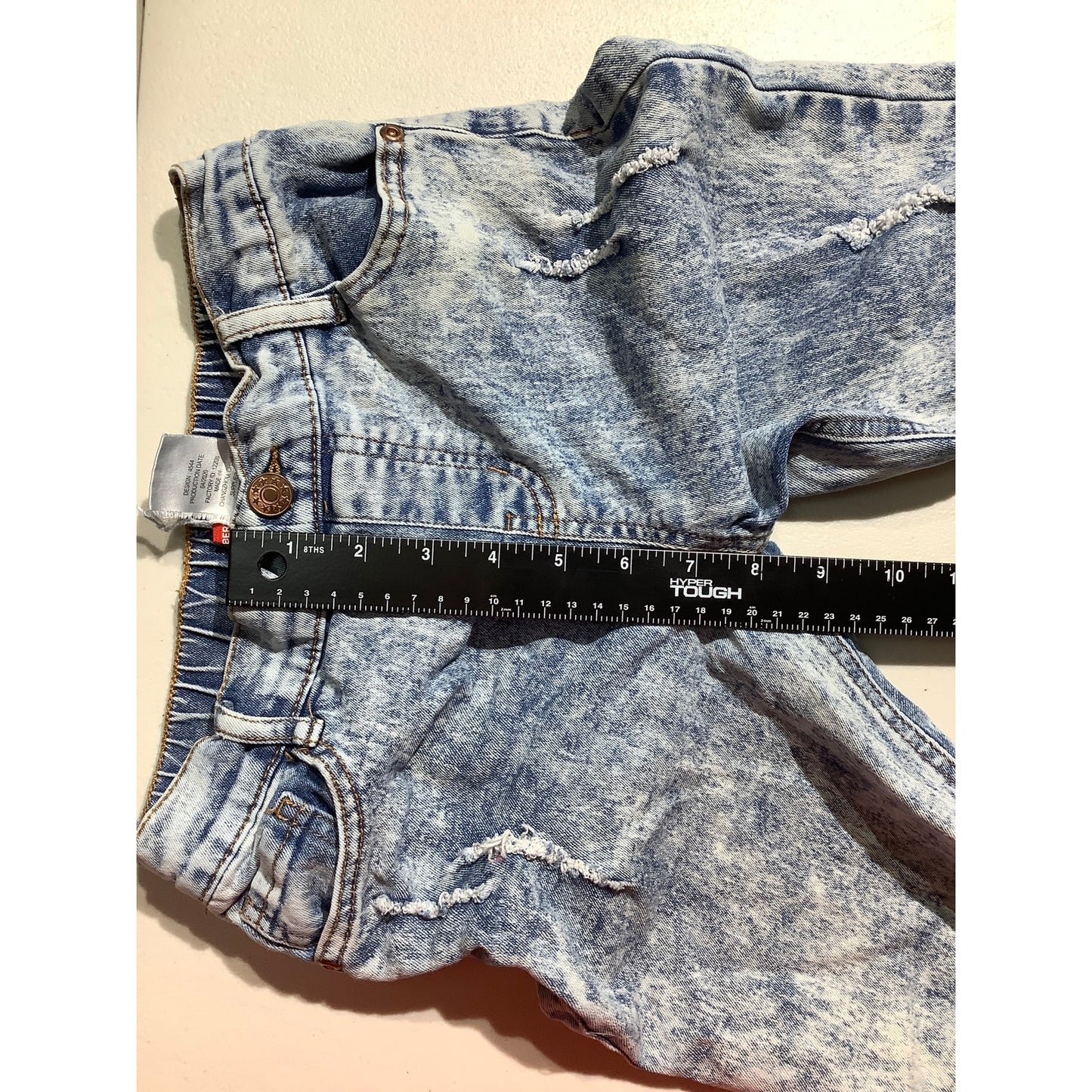 Liberty Valor Kids’ Jeans Size L 14/16 — Blue, Acid-Wash, Distressed