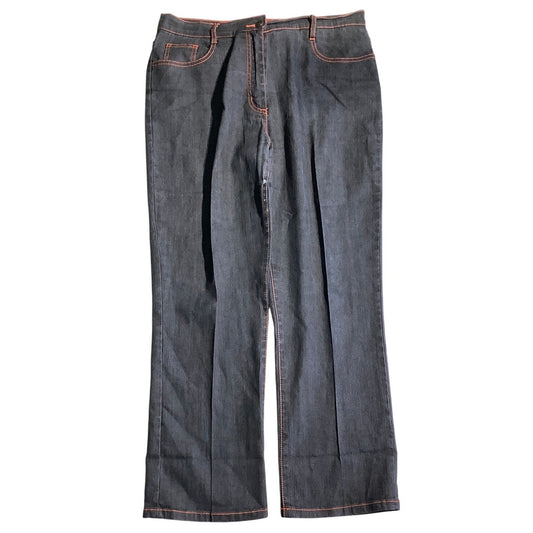 BillBlass Jeanswear Denim Black Pants Women’s 12 - Stretch, Pleated, Classic Fit