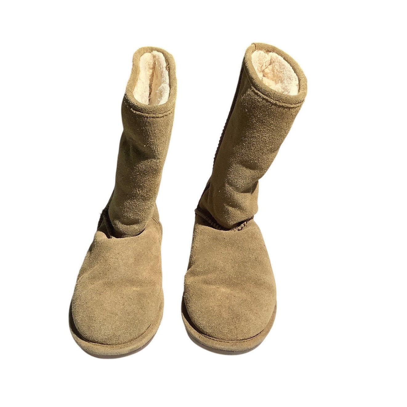 Bearpaw Short Suede Winter Boots Women’s Size 7 Brown — Cozy, Warm, Casual