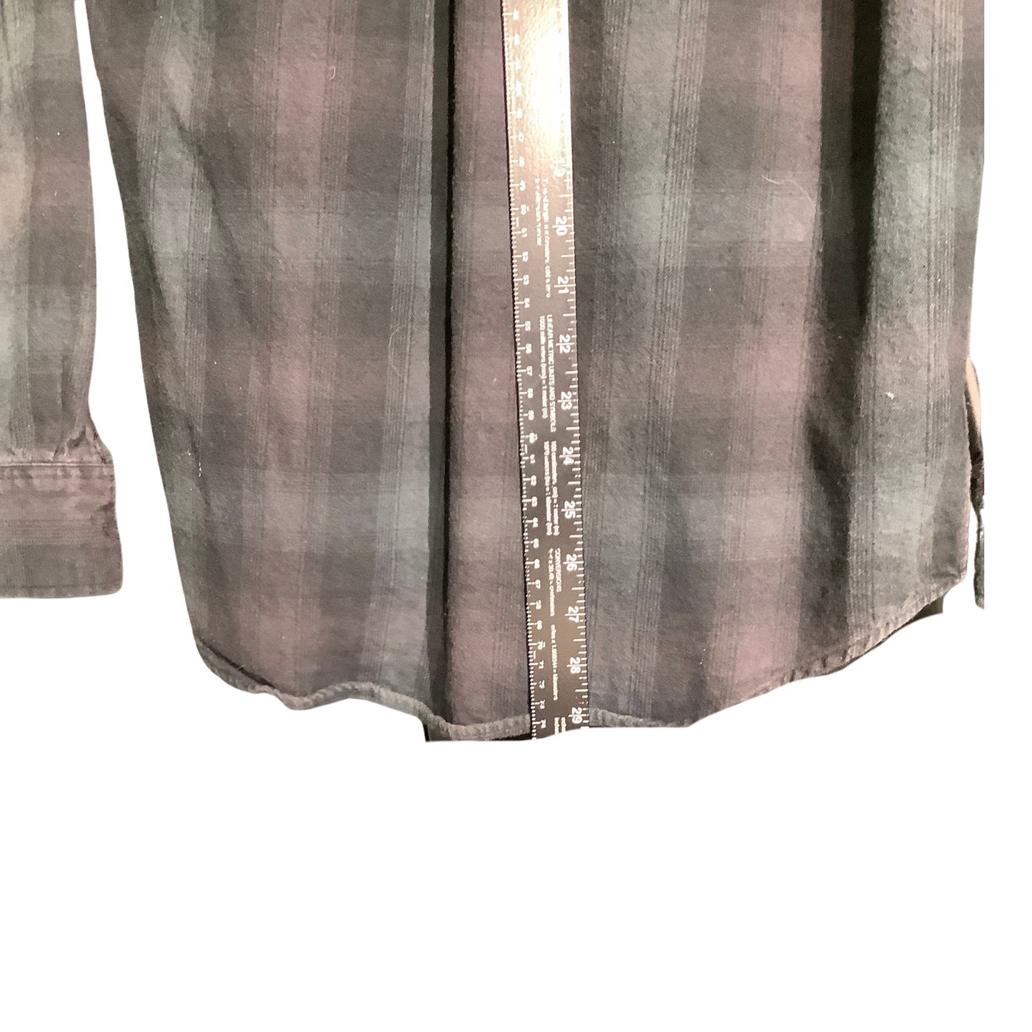 Hurley Long Sleeve Flannel Shirt Men’s Size Large — Plaid, Button Down, Casual