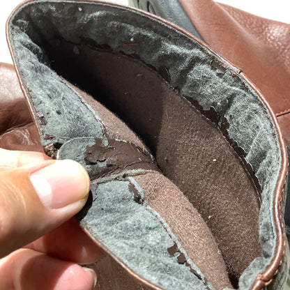 Clarks Brown Leather Zip Ankle Boots Women’s 8 — Comfort, Casual, Classic