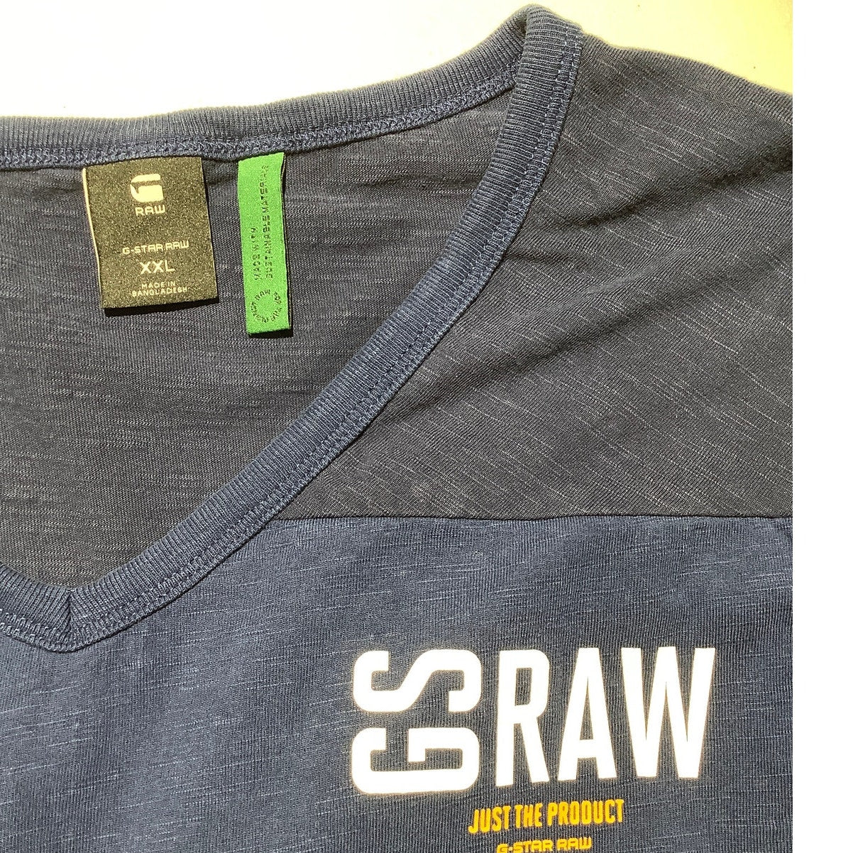 G-Star Raw Loose Fit V-Neck T-Shirt Men’s XXL — Streetwear, Graphic Tee, Casual