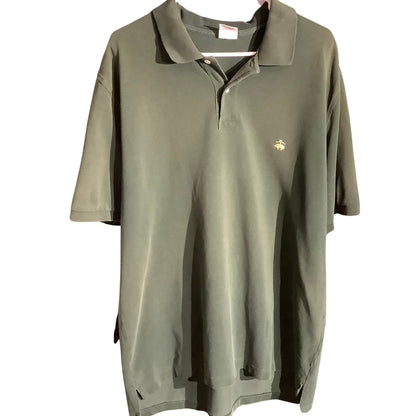 Brooks Brothers Green Polo Shirt Men XL — Original Fit, Classic, Preppy