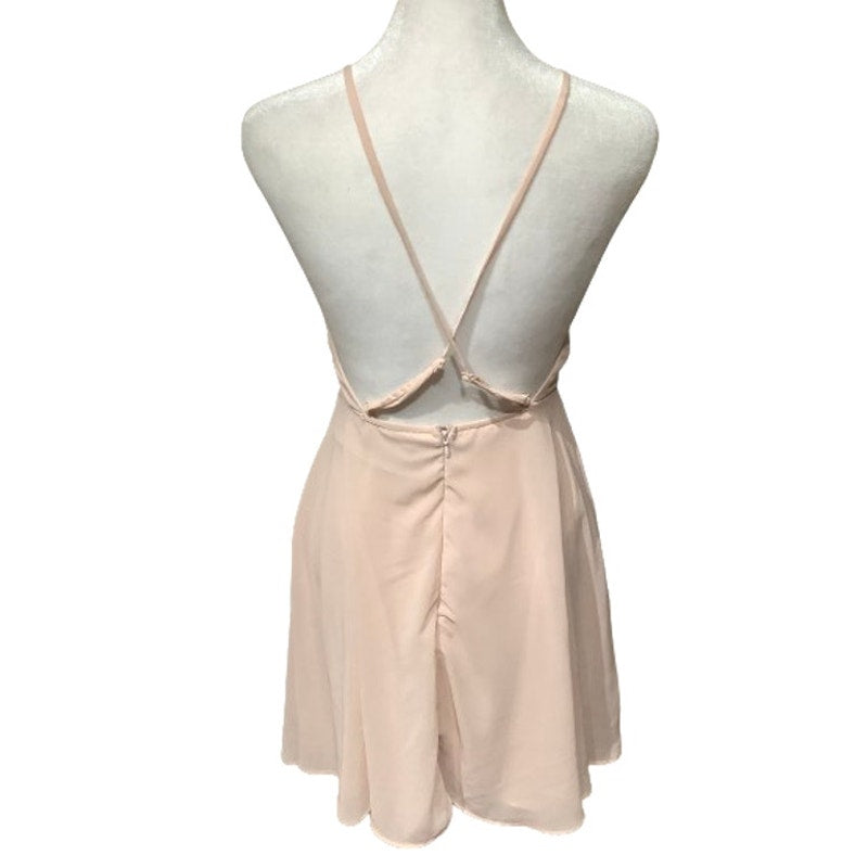 Lulus Blush Pink Dress XS Formal Date Spring Minimalist Chic Romantic