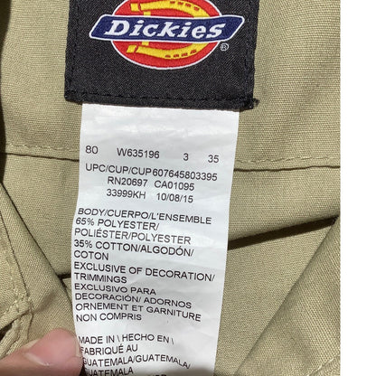 Dickies Men’s Khaki Coveralls Long Regular — Workwear, Mechanic, Utility